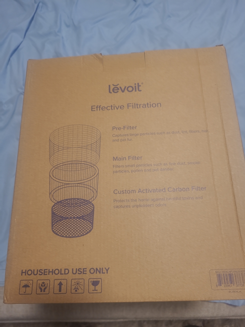 Levoit Blue Air Purifier Replacement Filter - Brown Box